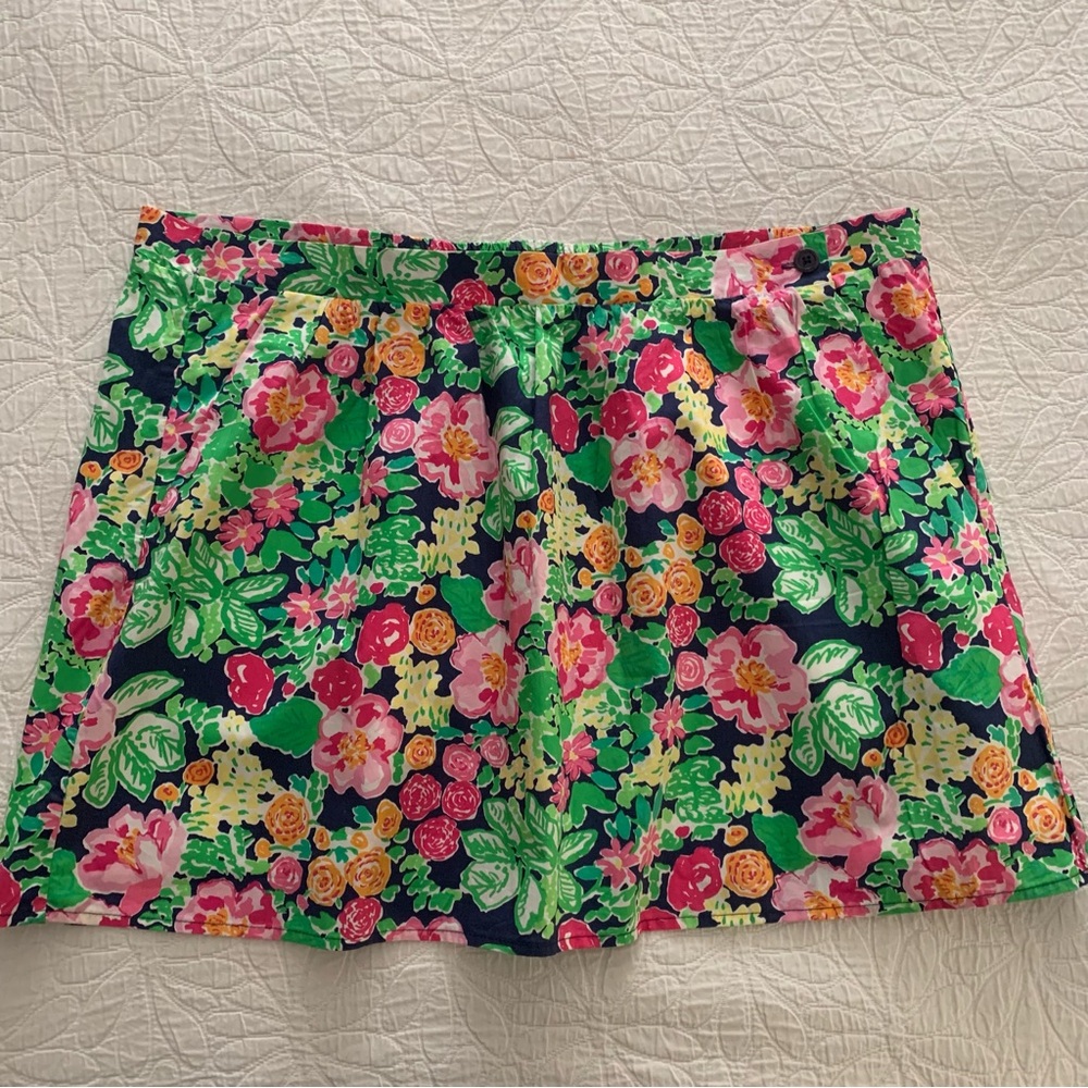 Lilly Pulitzer Mimosa Skirt Mini Getaway Garden Colorful Floral.  Large